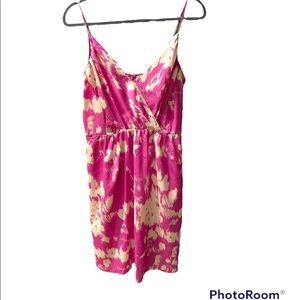 Yumi Kim Neon Pink and Cream Dress with Pockets-Large